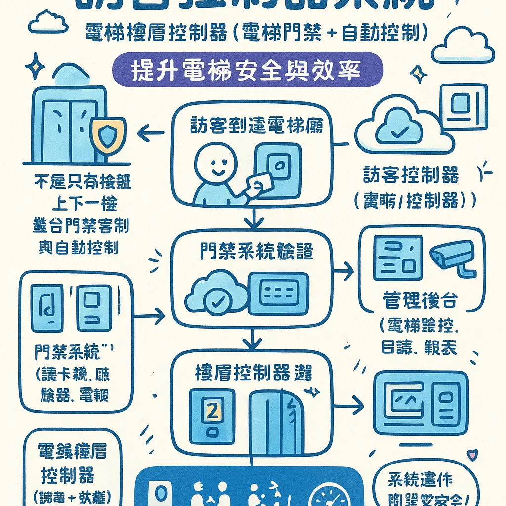 電梯樓層控制器 - 訪客控制器系統