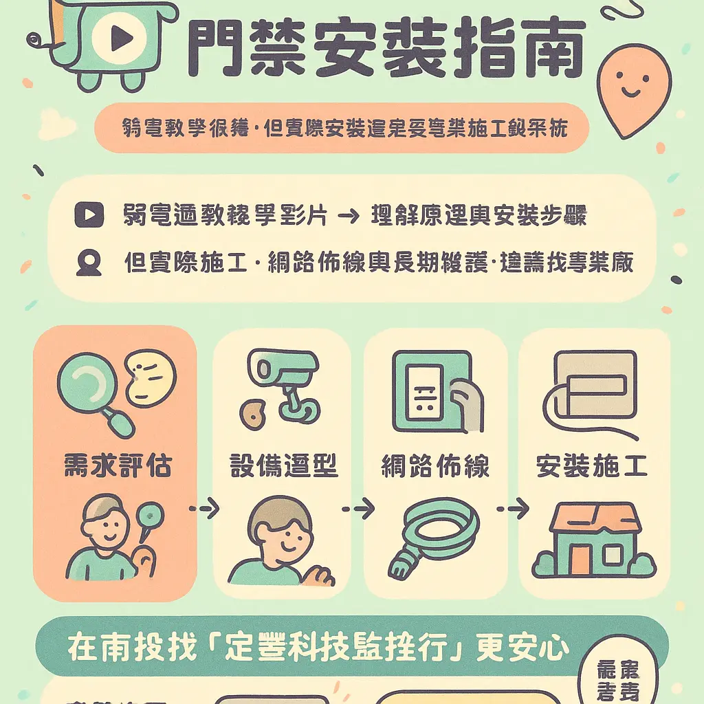 南投門禁安裝 - 弱電通