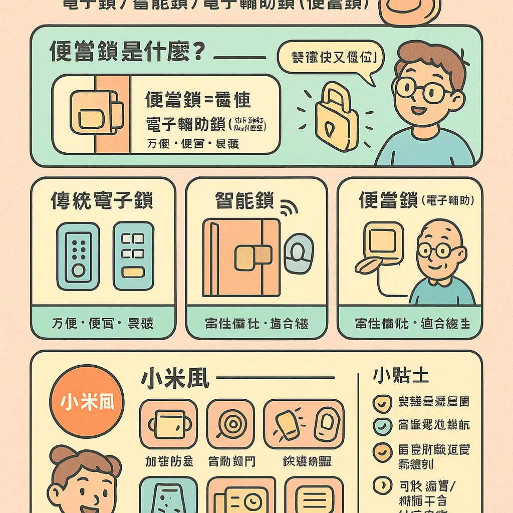 便當鎖 - 防盜門