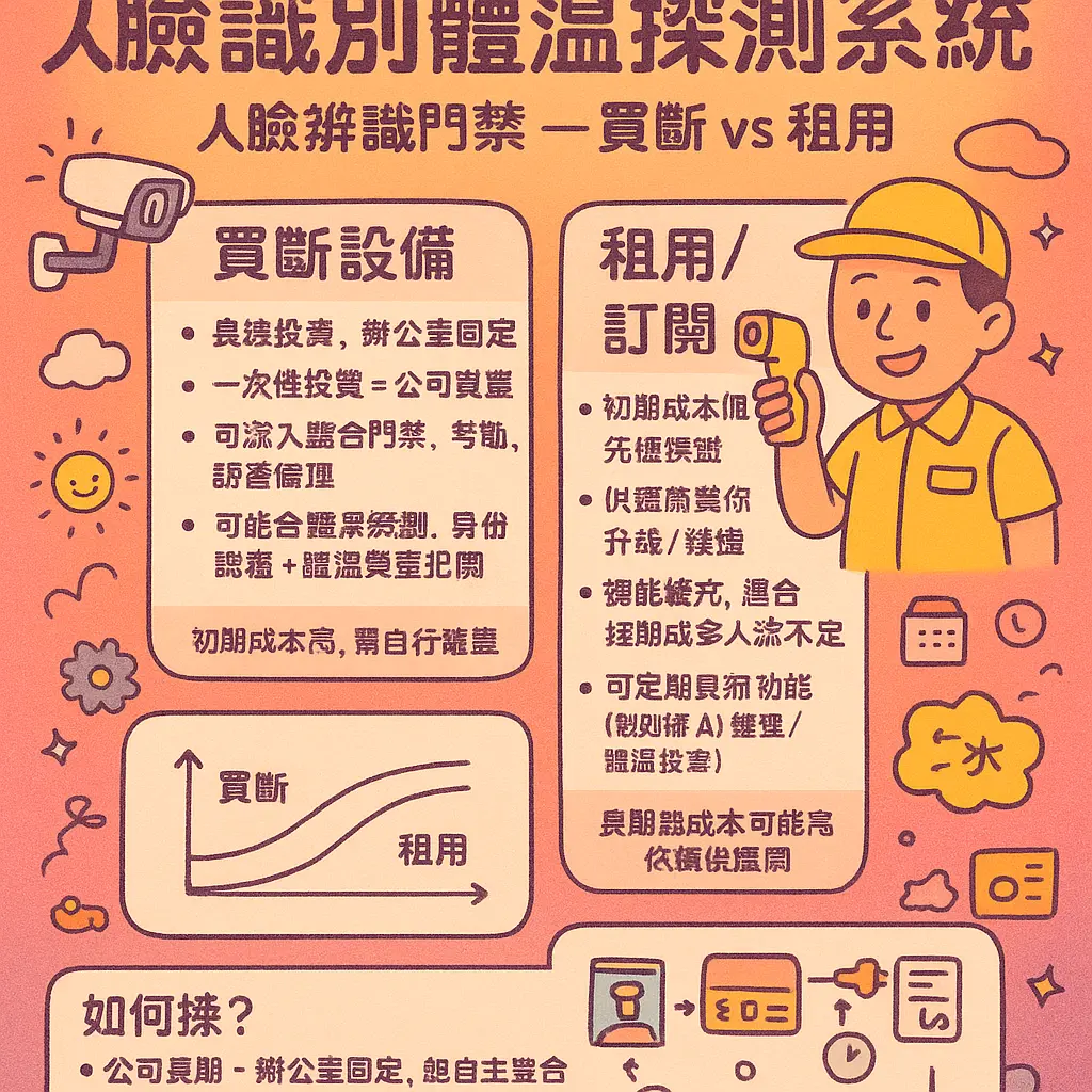 人臉辨識門禁 - 人臉識別體溫探測系統