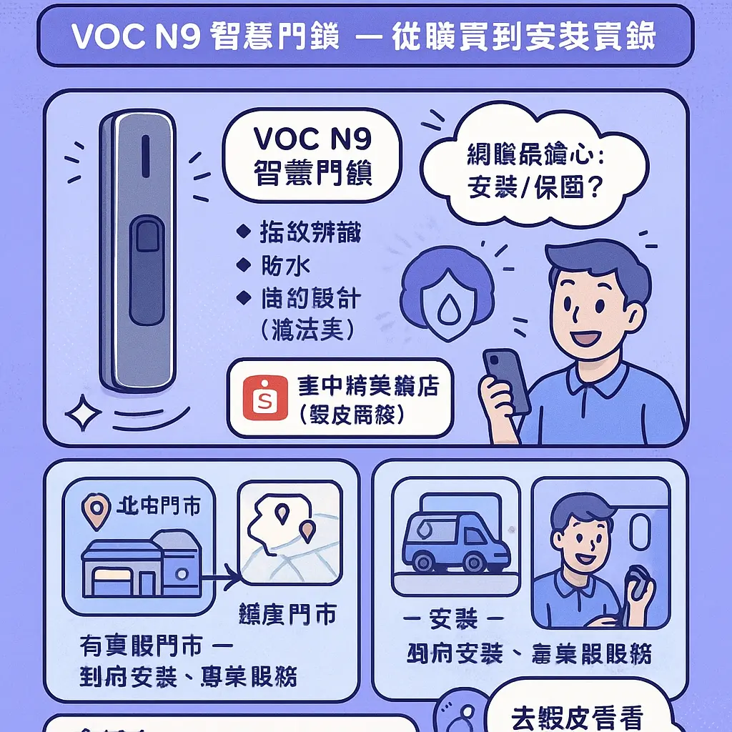 台中指紋鎖 - 防水電子鎖