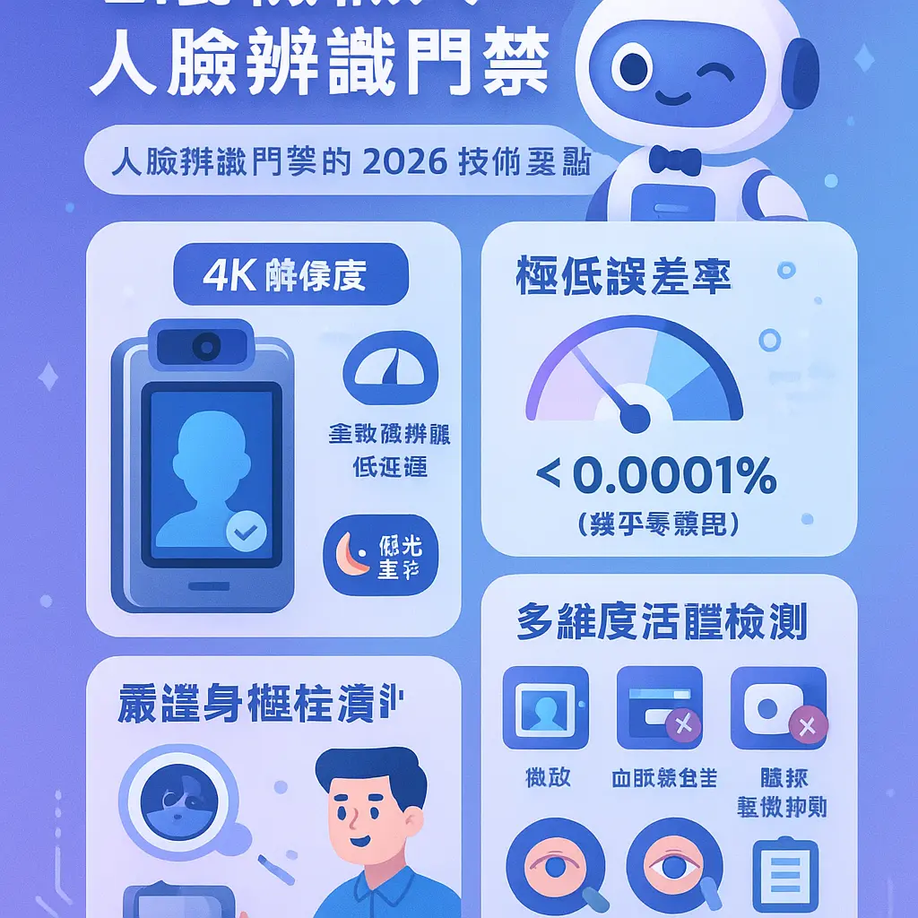 人臉辨識門禁 - 禮賓機械人