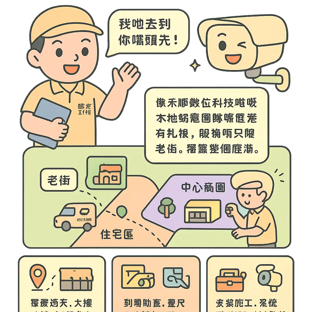 鹿港監視器安裝 - 擎天工作室