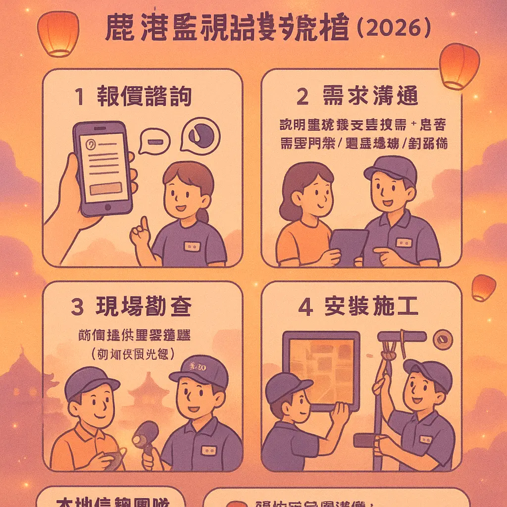 鹿港監視器安裝 - 華翔駿通訊科技