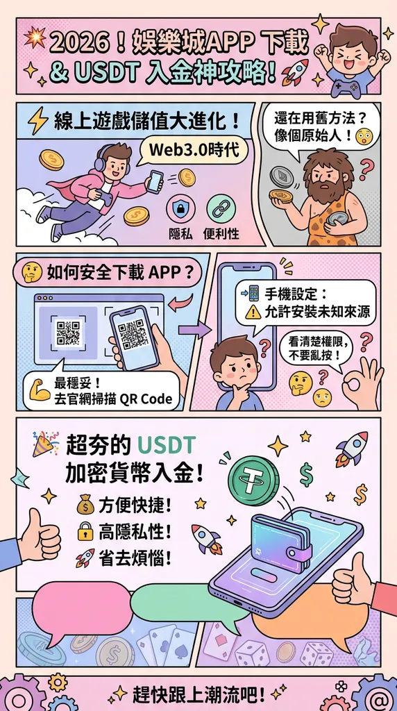 娛樂城APP下載攻略：加密貨幣與USDT入金教學