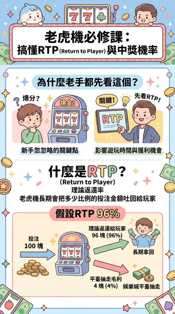 娛樂城攻略：掌握老虎機RTP與中獎機率的致勝心法