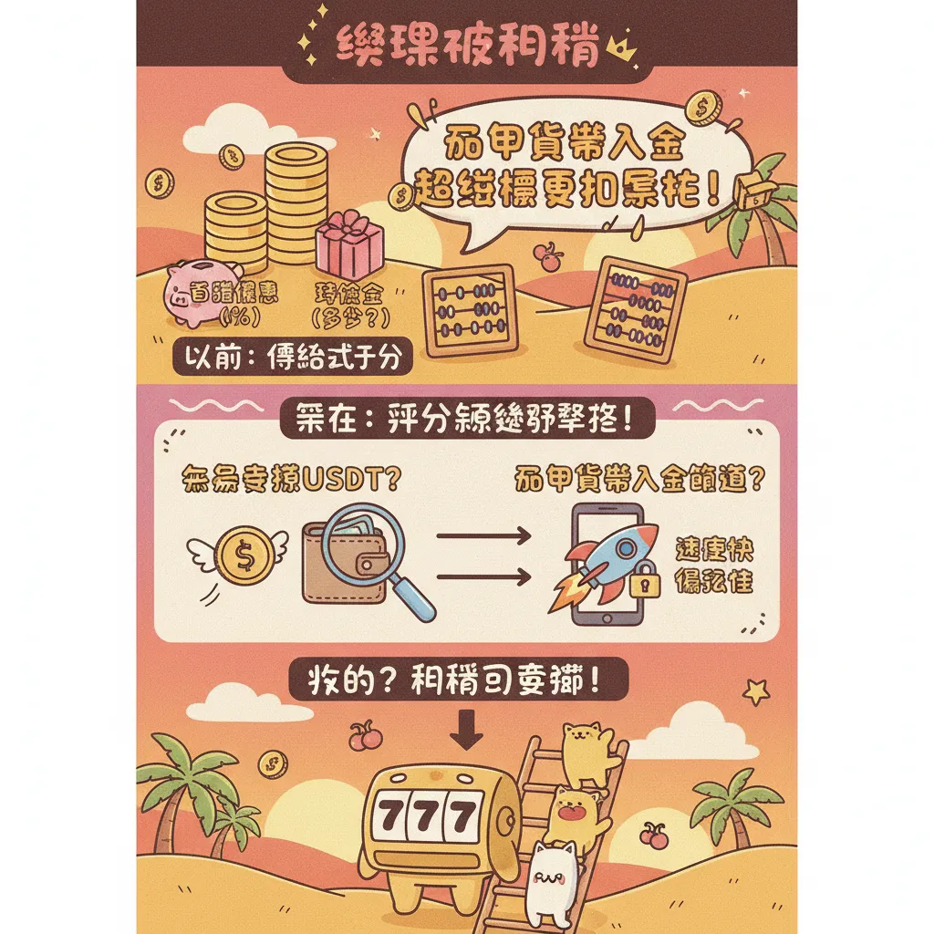 從加密貨幣入金看娛樂城排名：體驗金與首儲優惠的評比標準