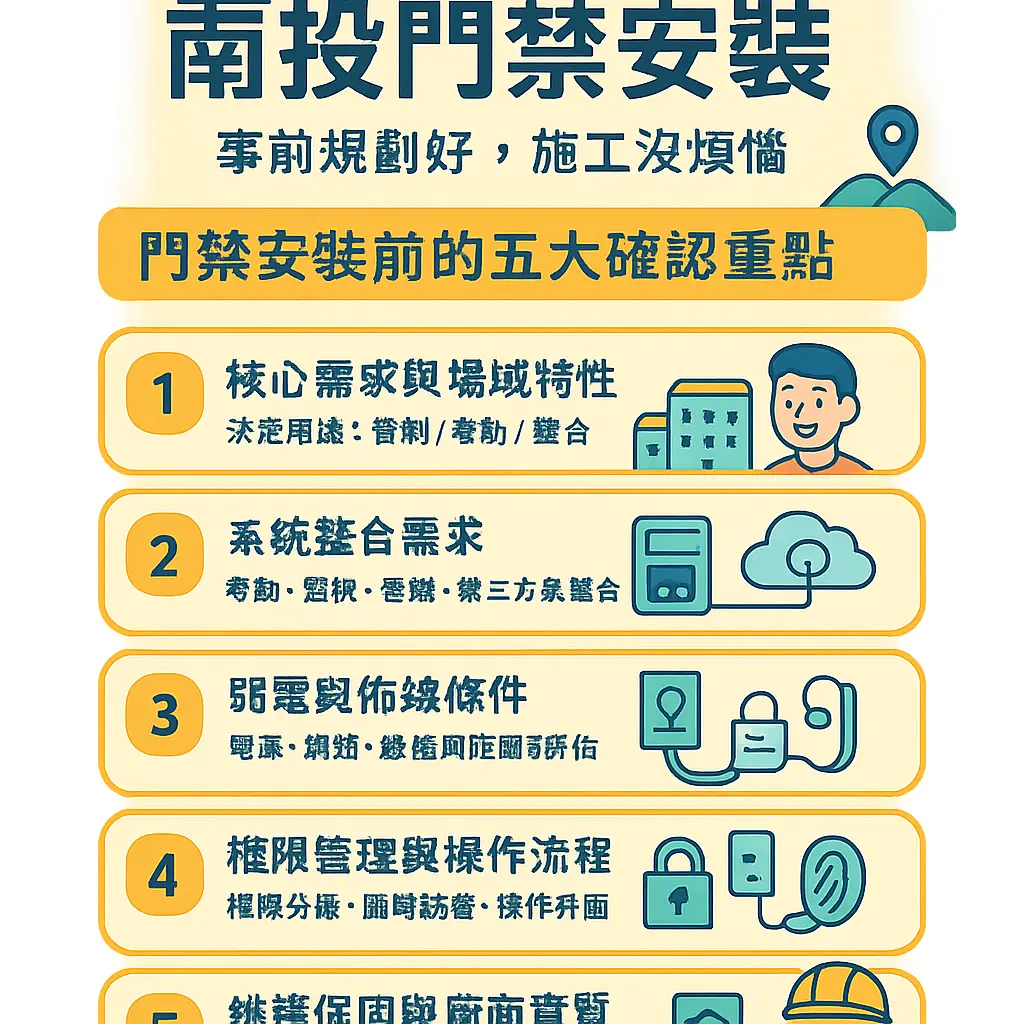 南投門禁安裝 - 定豐科技監控行