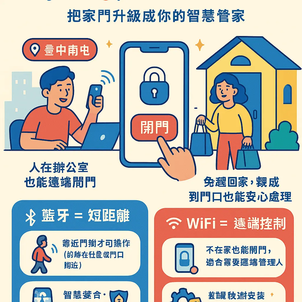 台中指紋鎖 - 電子鎖安裝