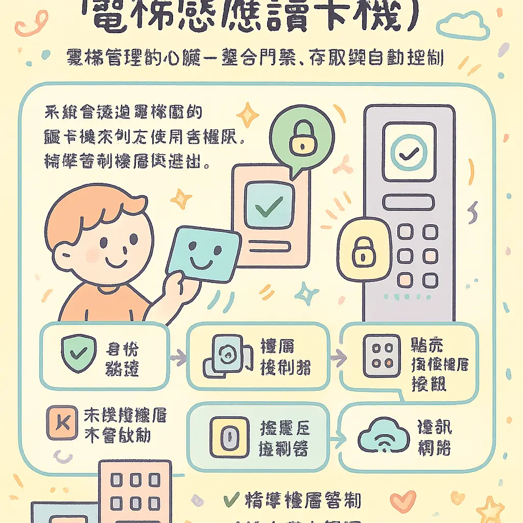 電梯樓層控制器 - 感應讀卡機